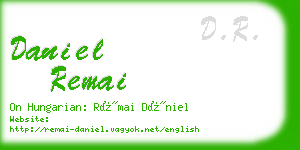 daniel remai business card
